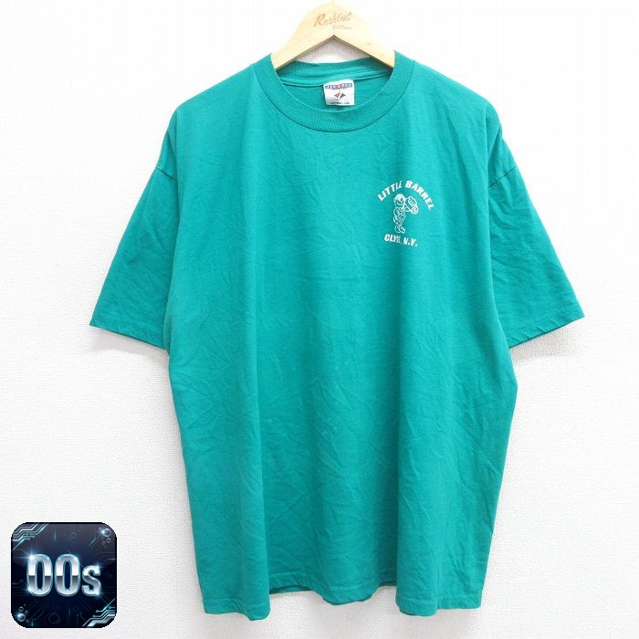 【50%OFF】00s 半袖Tシャツ リトルバレル グリーン XL | 古着