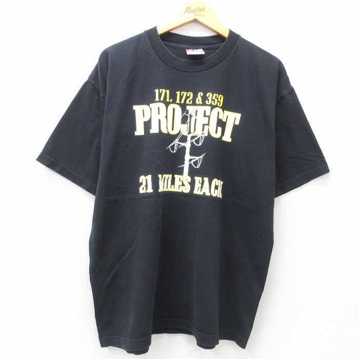 90s 半袖Tシャツ MJ ELECTRIC ブラック XL | 古着