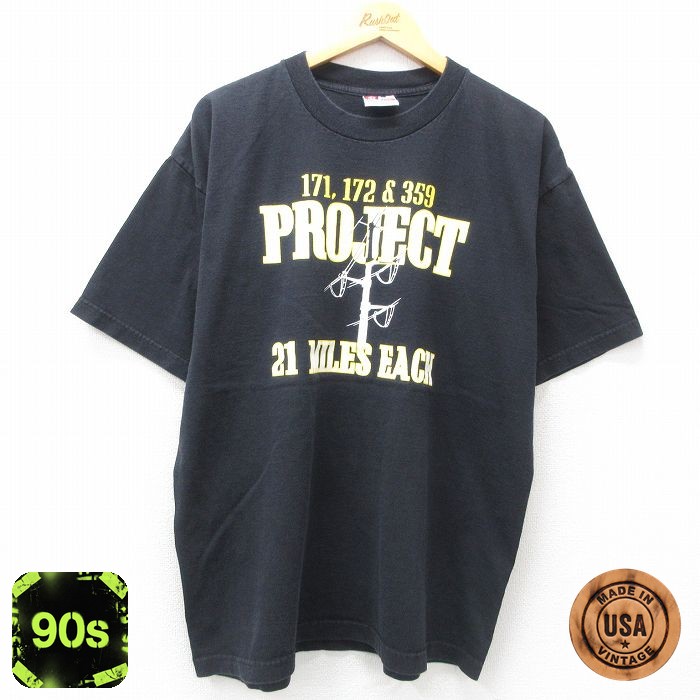 【50%OFF】90s 半袖Tシャツ MJ ELECTRIC ブラック XL | 古着