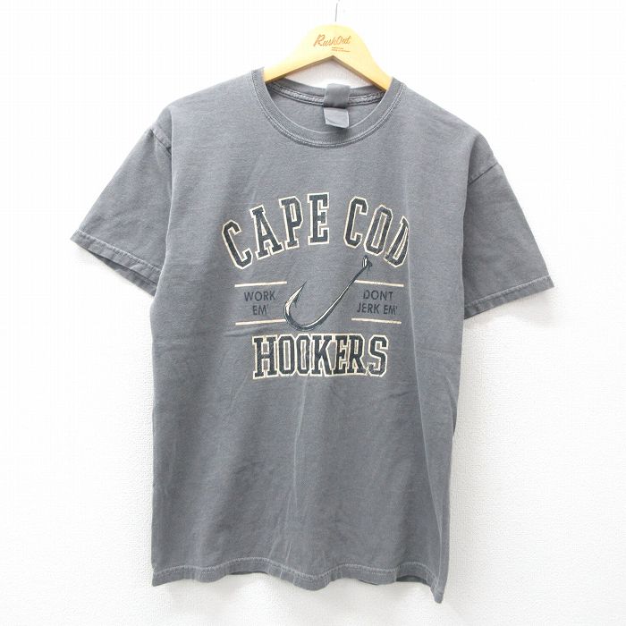 M★古着 半袖 ビンテージ Tシャツ メンズ 00年代 00s ケープコッド クルーネック グレー 25may07 中古