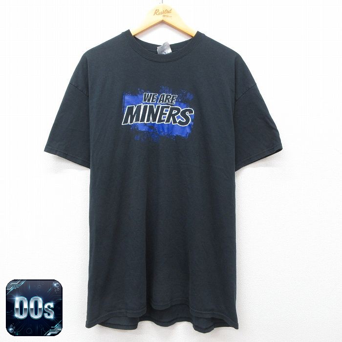 【50%OFF】00s 半袖Tシャツ WE ARE MINES ブラック XL | 古着