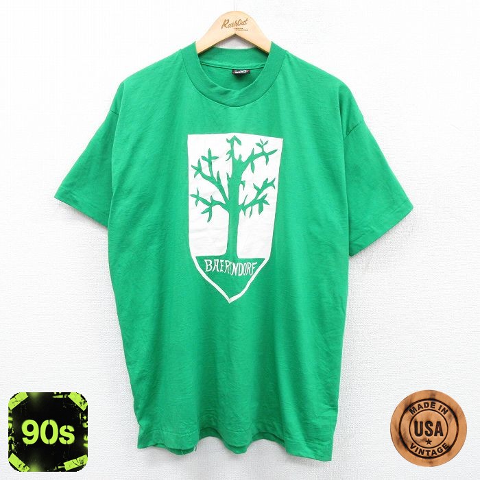 【50%OFF】フルーツオブザルーム 90s 半袖Tシャツ BAERENDORF グリーン XL | 古着