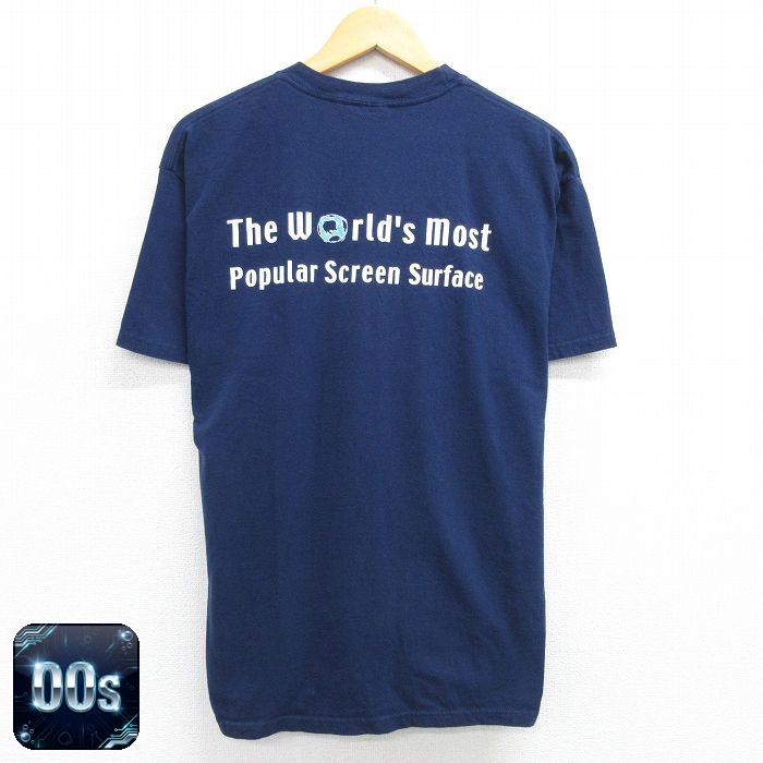 00s 半袖Tシャツ HARKNESS SCREENS ネイビー L | 古着