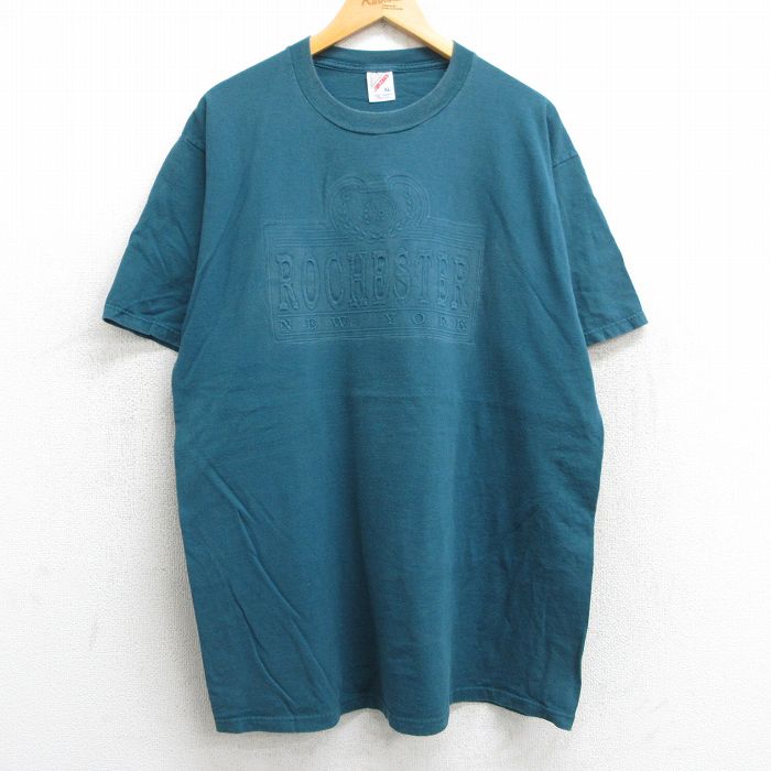 ジャージーズ 90s 半袖Tシャツ ロチェスター ニューヨーク グリーン XL | 古着
