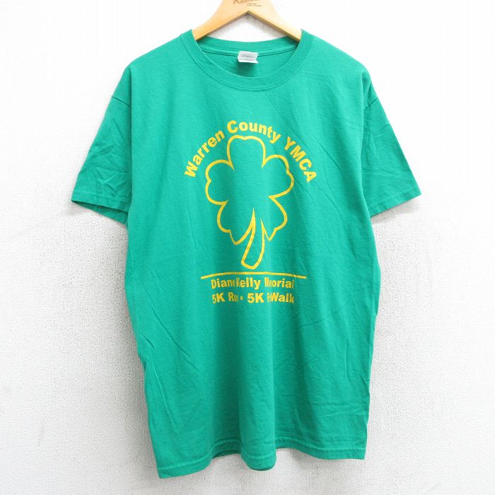 00s 半袖Tシャツ 企業広告 グリーン L | 古着