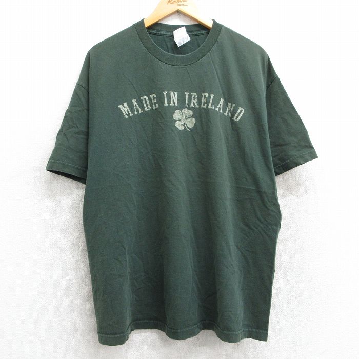 00s 半袖Tシャツ クローバー グリーン XL | 古着