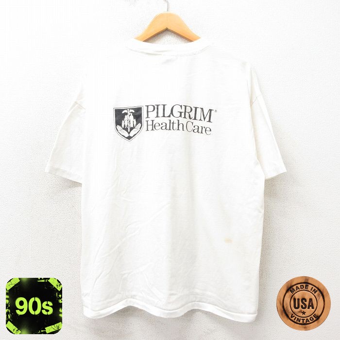 【50%OFF】90s 半袖Tシャツ PILGRIM ホワイト XL | 古着