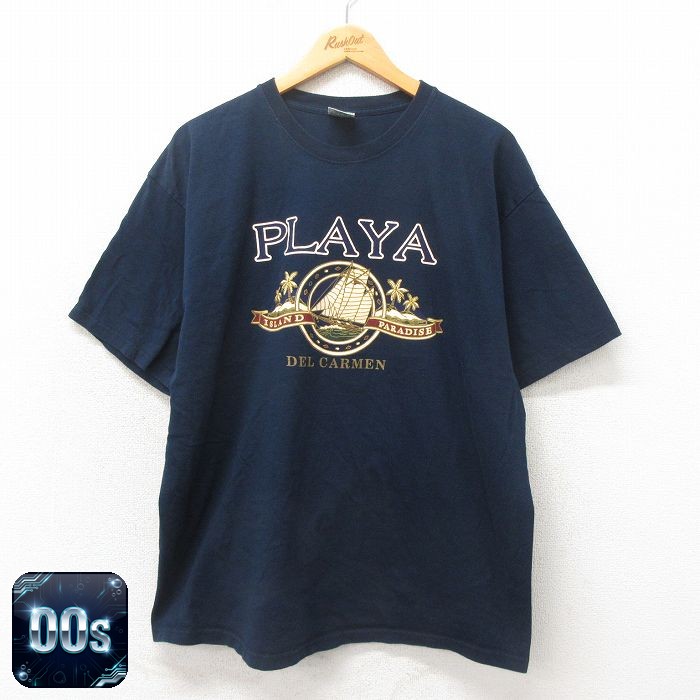 【50%OFF】00s 半袖Tシャツ PLAYA ブラック XL | 古着