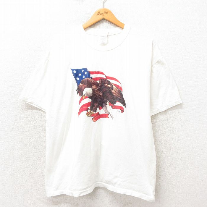 00s 半袖Tシャツ 鳥 ホワイト XL | 古着