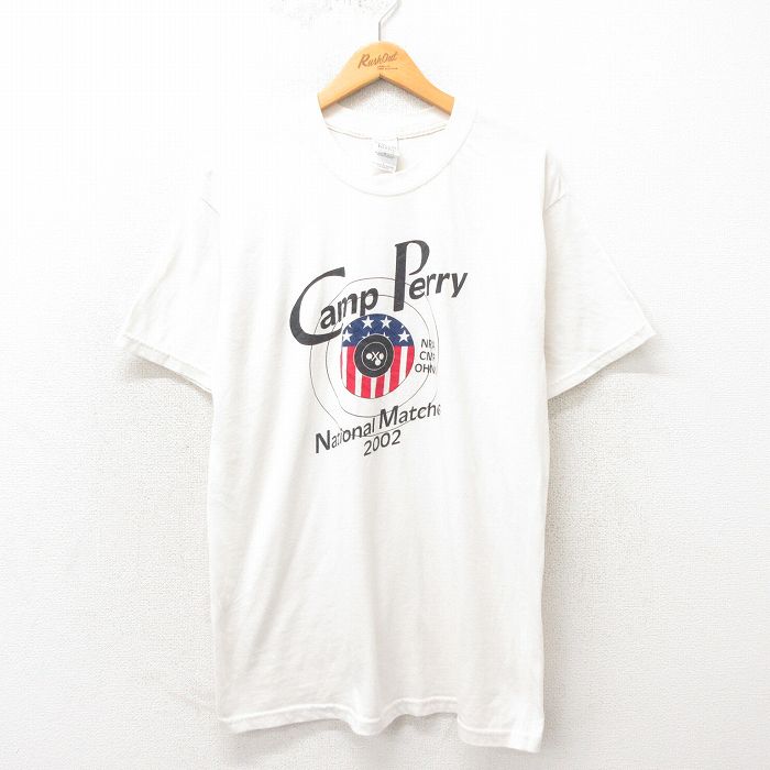 L★古着 半袖 ビンテージ Tシャツ メンズ 00年代 00s Camp クルーネック 白 ホワイト 25may13 中古