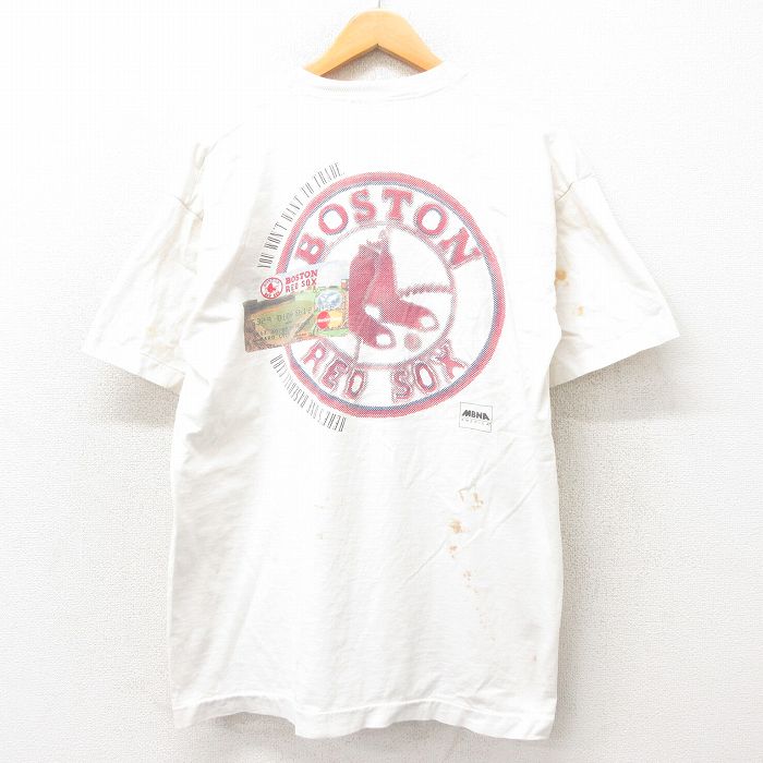 【50%OFF】フルーツオブザルーム 90s 半袖Tシャツ ボストンレッドソックス ホワイト XL | 古着