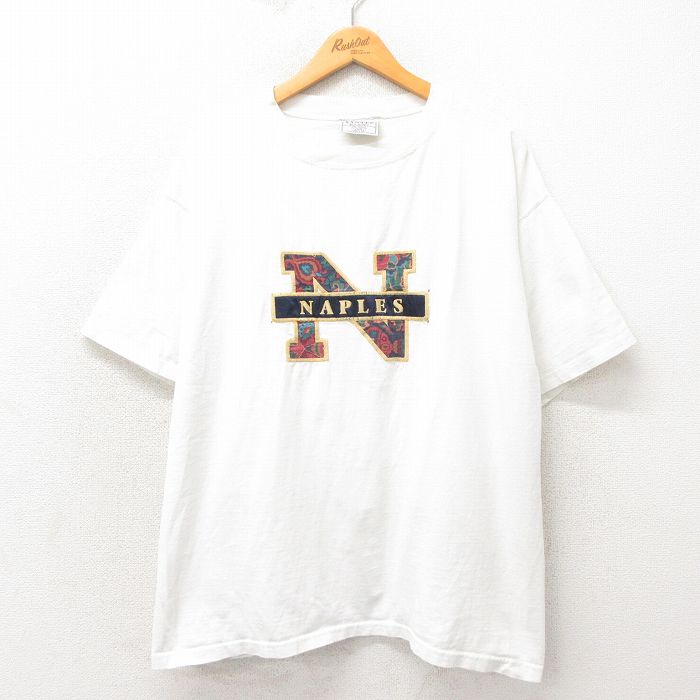 90s 半袖Tシャツ NAPLES ホワイト XL | 古着