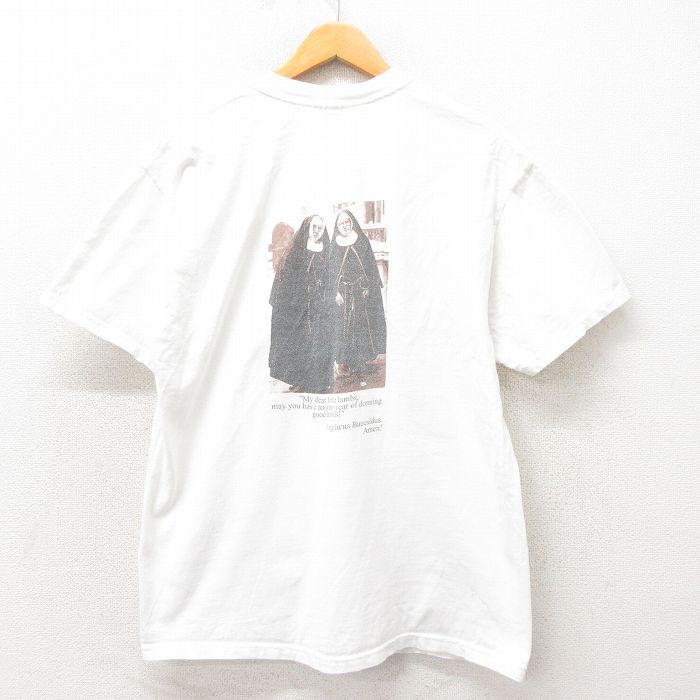 L★古着 ヘインズ Hanes 半袖 ビンテージ Tシャツ メンズ 00年代 00s シスター コットン クルーネック 白 ホワイト 【spe】 25may14 中古