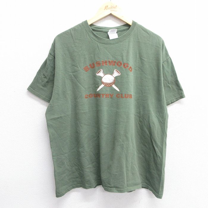 00s 半袖Tシャツ BUSHWOOD カントリークラブ グリーン XL | 古着