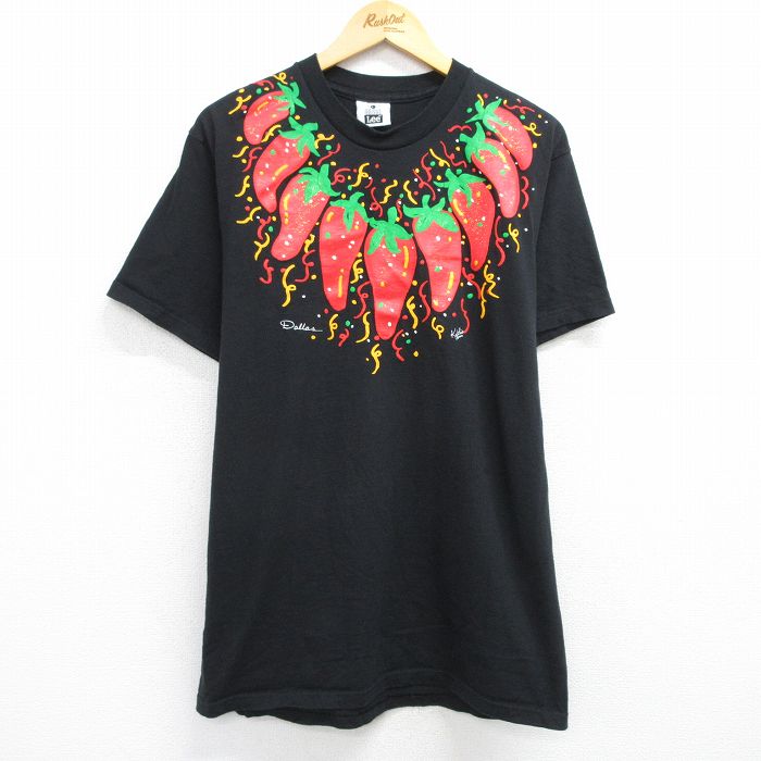 リー 90s 半袖Tシャツ トウガラシ ブラック L | 古着