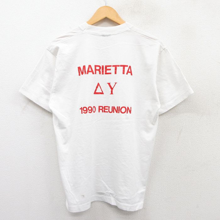【50%OFF】マリエッタ 90s 半袖Tシャツ 星条旗 ホワイト L | 古着