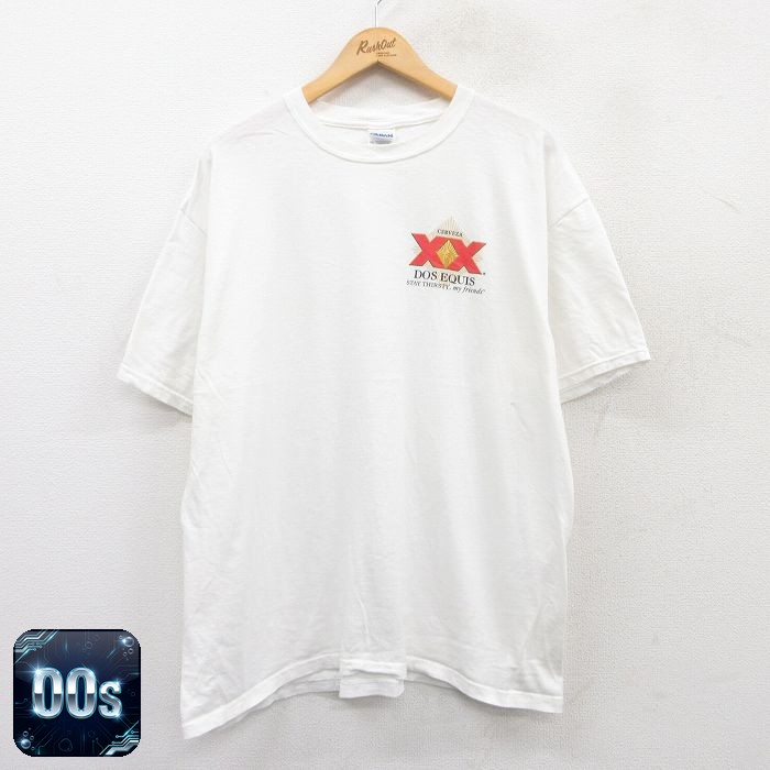 【50%OFF】00s 半袖Tシャツ ドスエキス ホワイト XL | 古着