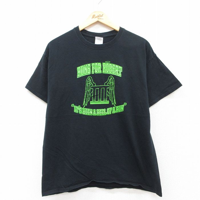 00s 半袖Tシャツ 羽 ブラック L | 古着