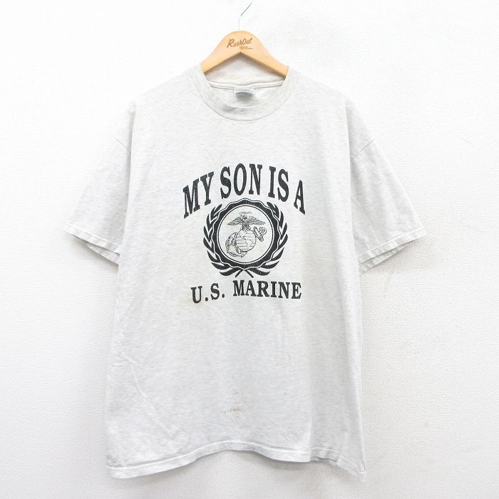 ヘインズ 00s 半袖Tシャツ USマリン グレー XL | 古着