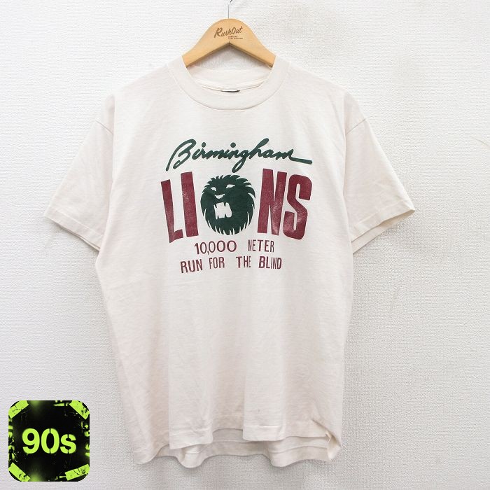 【50%OFF】90s 半袖Tシャツ バーミンガムライオンズ ホワイト L | 古着