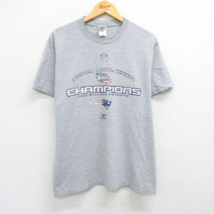 フルーツオブザルーム 00s 半袖Tシャツ ニューイングランドペイトリオッツ グレー L | 古着