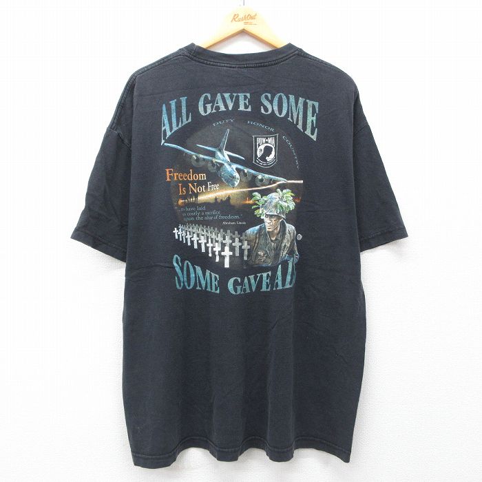 00s 半袖Tシャツ POW MIA ブラック XL | 古着