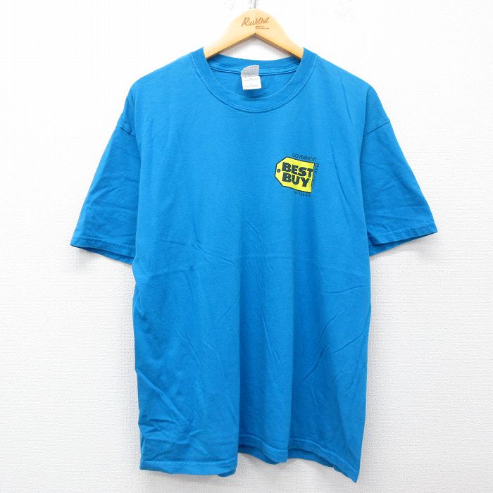 00s 半袖Tシャツ BEST BUY ライトブルー XL | 古着