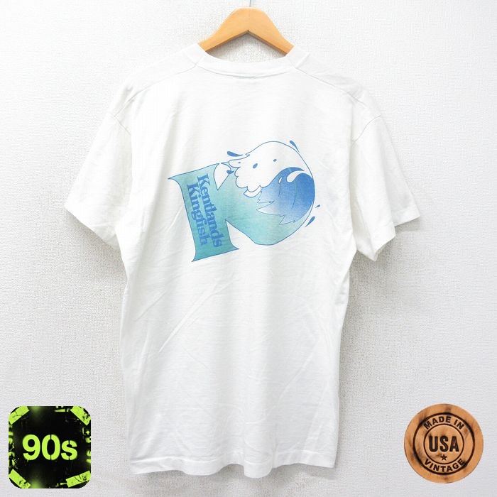 【50%OFF】フルーツオブザルーム 90s 半袖Tシャツ Kentlands Kingfish ホワイト XL | 古着