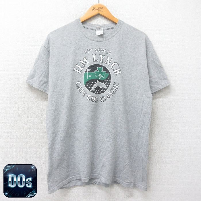 【50%OFF】00s 半袖Tシャツ JIM LYNCH イルカ グレー L | 古着