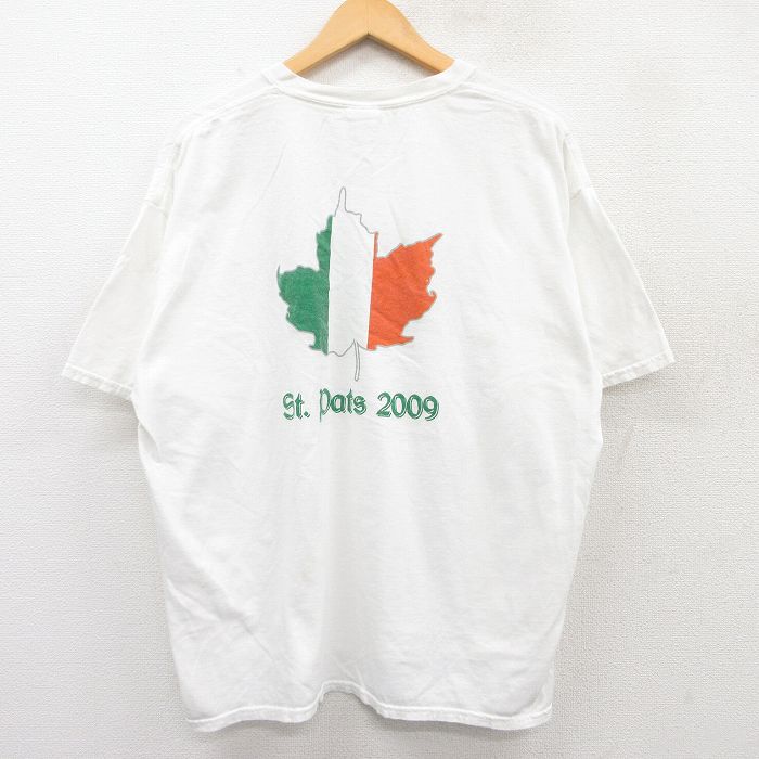 XL★古着 半袖 ビンテージ Tシャツ メンズ 00年代 00s モルソンカナディアン 大きいサイズ コットン クルーネック 白 ホワイト 25may20 中古