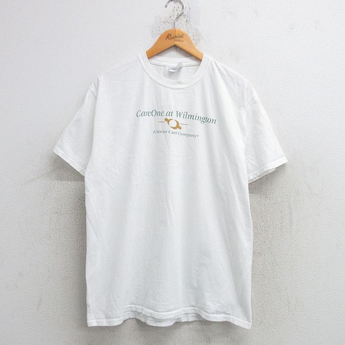 L★古着 半袖 ビンテージ Tシャツ メンズ 00年代 00s Wilmington コットン クルーネック 白 ホワイト 25may21 中古