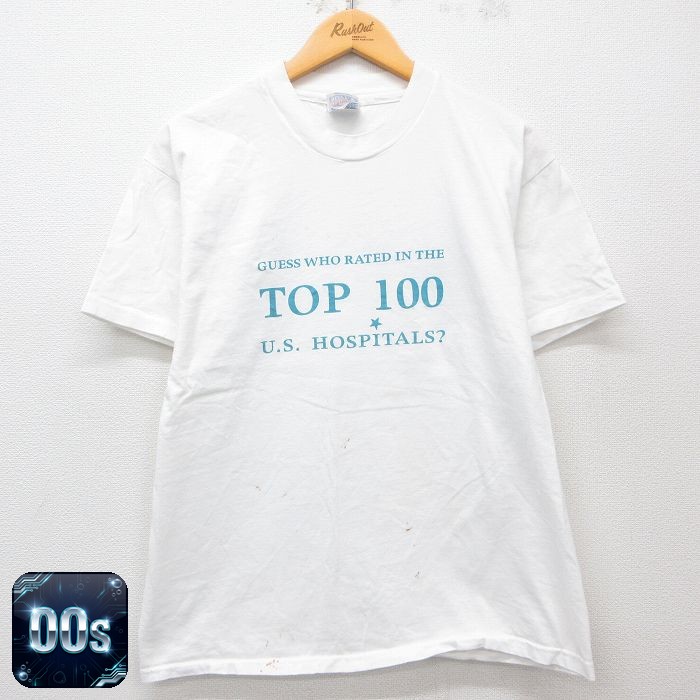 【50%OFF】ヘインズ 00s 半袖Tシャツ TOP100 ホワイト L | 古着