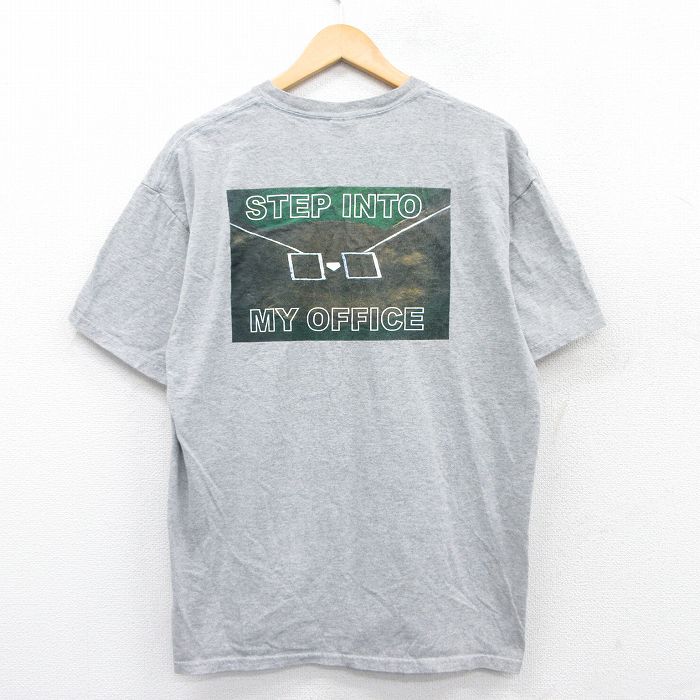 L★古着 半袖 ビンテージ Tシャツ メンズ 00年代 00s TEAM X EXPRESS クルーネック グレー 霜降り 25may24 中古