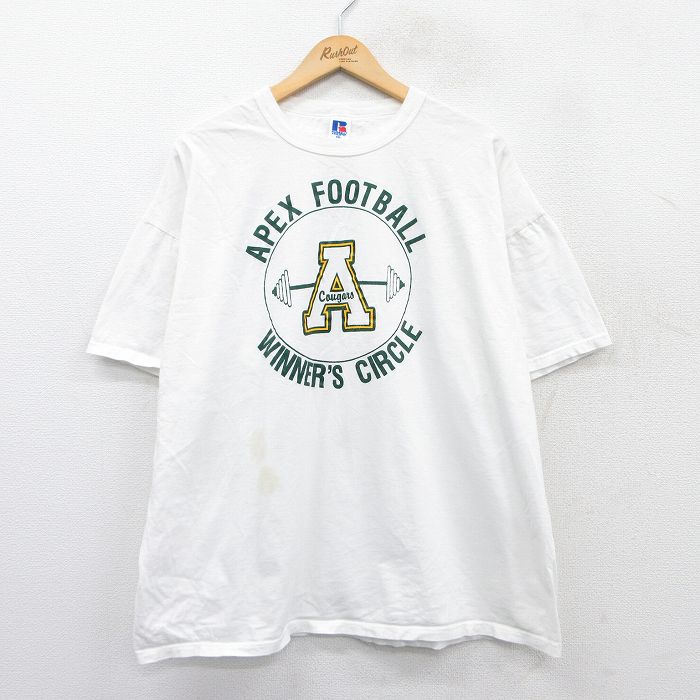 ラッセル 80s 半袖Tシャツ APEX ホワイト XL | 古着