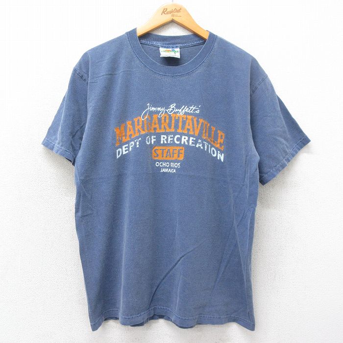 ジミーバフェット 90s 半袖Tシャツ スタッフ ネイビー L | 古着