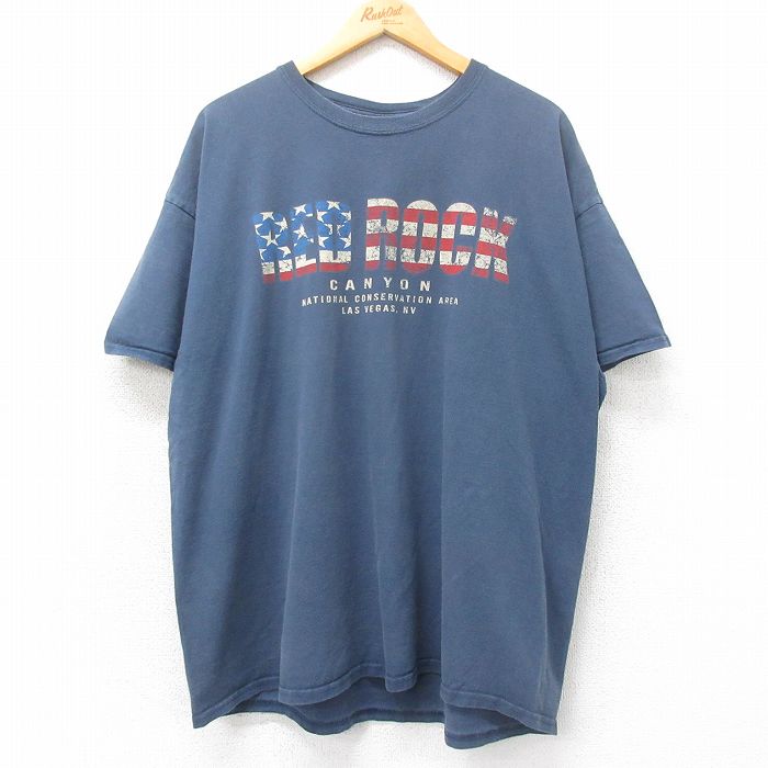 00s 半袖Tシャツ RED ROCK ネイビー XL | 古着
