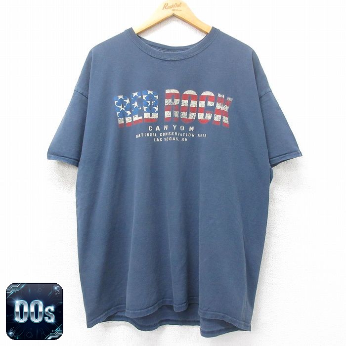 【50%OFF】00s 半袖Tシャツ RED ROCK ネイビー XL | 古着