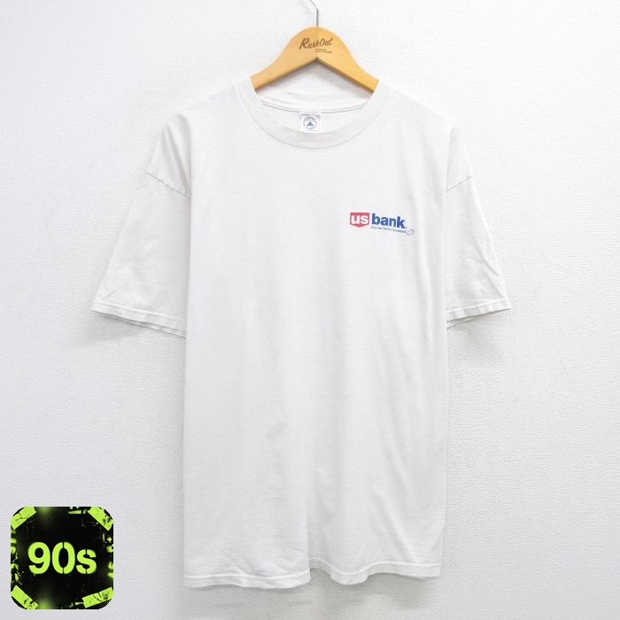 【50%OFF】90s 半袖Tシャツ usバンク ホワイト XL | 古着