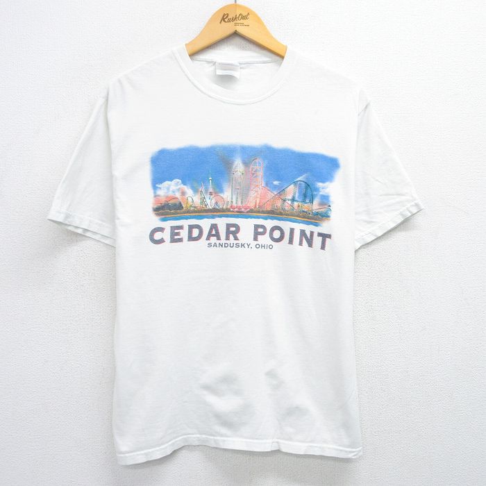 ヘインズ 00s 半袖Tシャツ シダーポイント ホワイト M | 古着