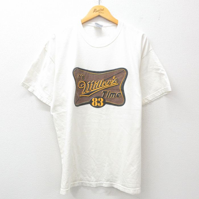 ヘインズ 00s 半袖Tシャツ millers ホワイト XL | 古着