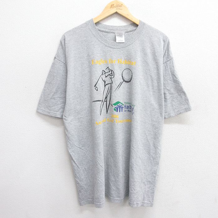00s 半袖Tシャツ ゴルフ グレー XL | 古着
