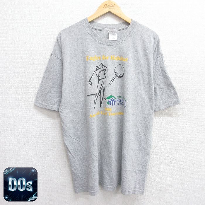 【50%OFF】00s 半袖Tシャツ ゴルフ グレー XL | 古着
