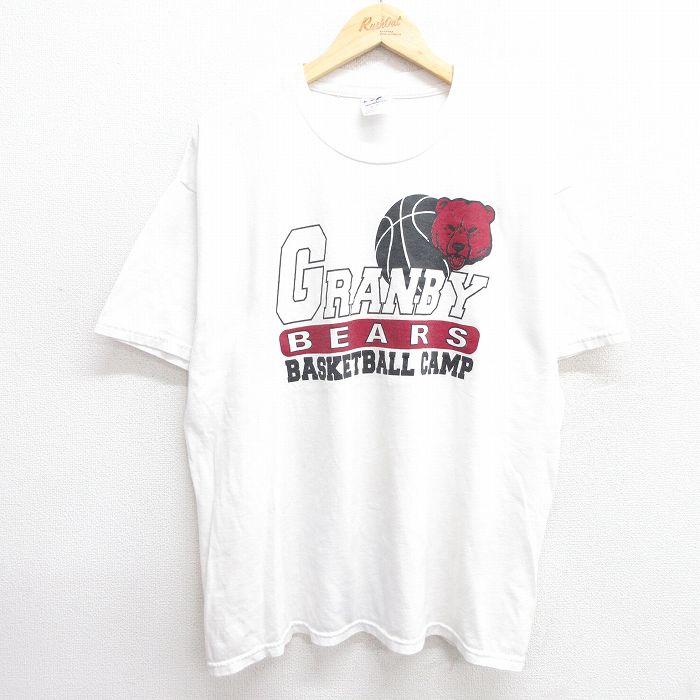 00s 半袖Tシャツ GRANBY BEARS ホワイト XL | 古着