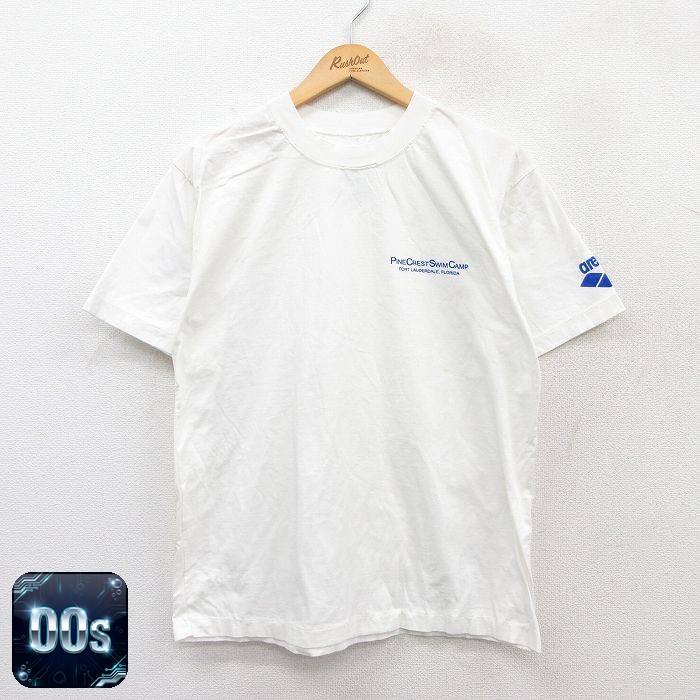 【50%OFF】00s 半袖Tシャツ PINE CREST SWIM CAMP ホワイト L | 古着