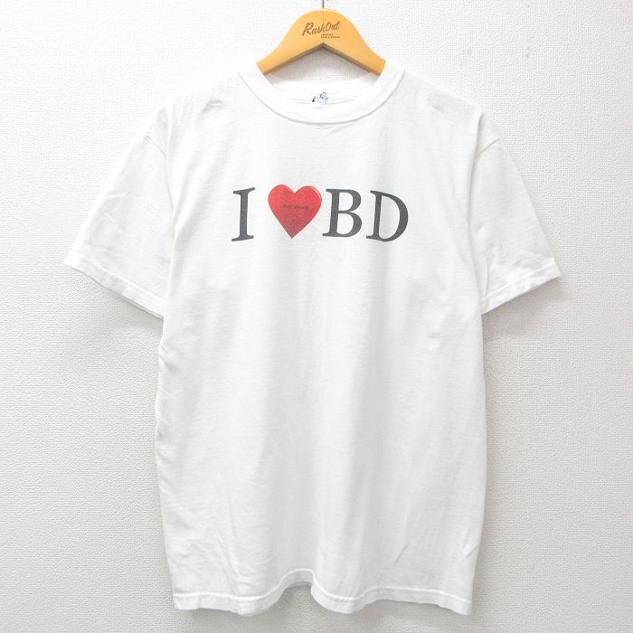 00s 半袖Tシャツ ハート ホワイト L | 古着