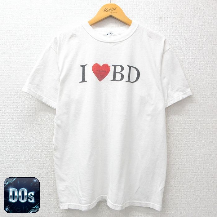 【50%OFF】00s 半袖Tシャツ ハート ホワイト L | 古着