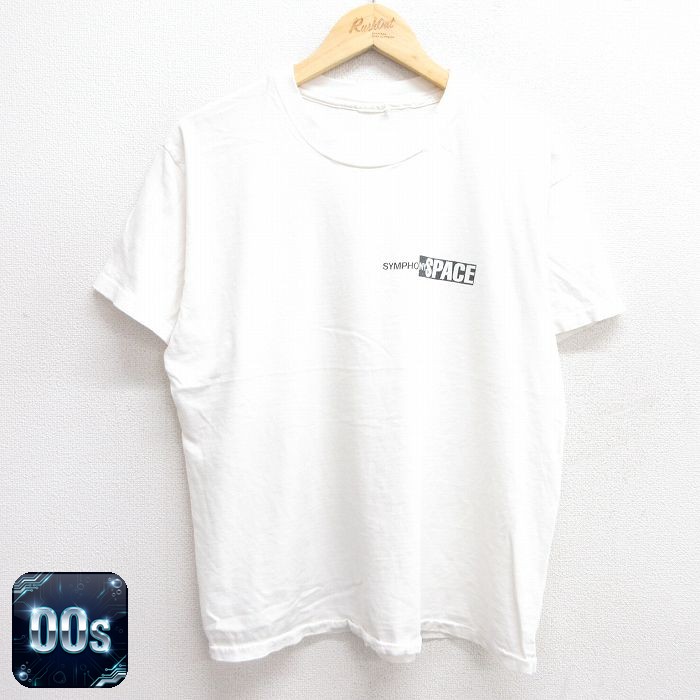 【50%OFF】00s 半袖Tシャツ シンフォニースペース ホワイト L | 古着