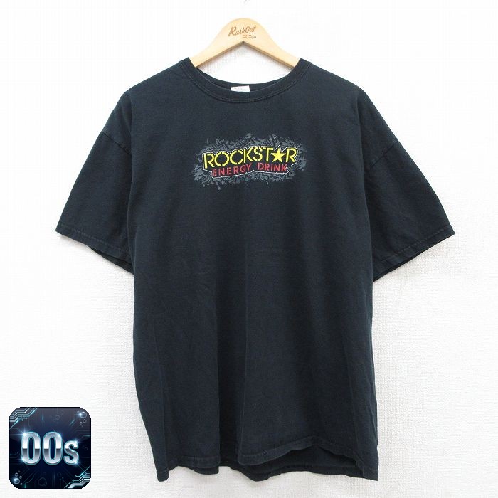 【50%OFF】00s 半袖Tシャツ ロックスター ブラック XL | 古着