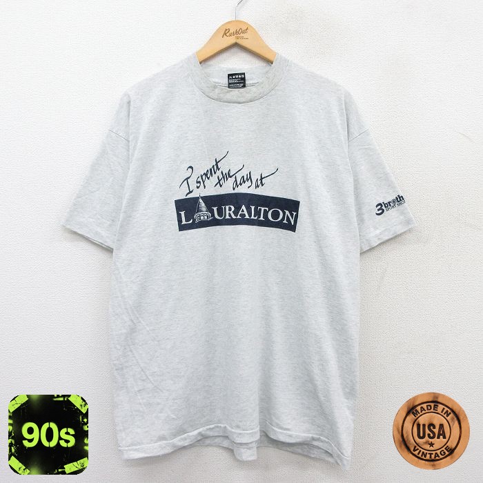 【50%OFF】フルーツオブザルーム 90s 半袖Tシャツ LURALTON グレー霜降り XL | 古着