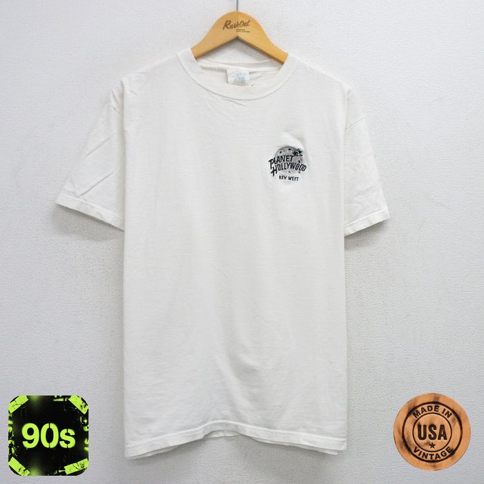 【50%OFF】プラネットハリウッド 90s 半袖Tシャツ キーウエスト ホワイト XL | 古着